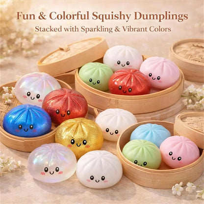 Glitter Dumpling Squishy with Box