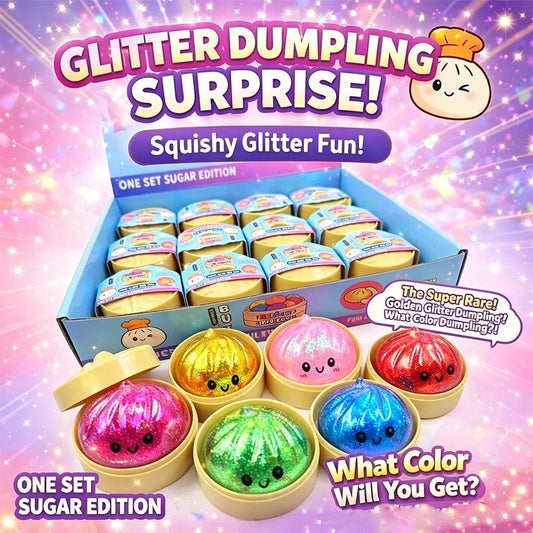Glitter Dumpling Squishy with Box
